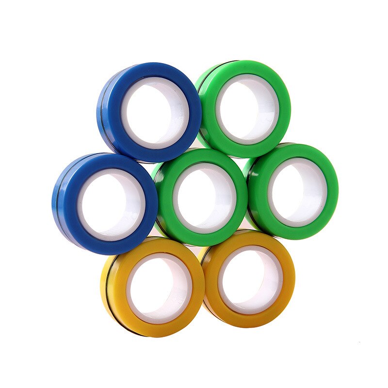 Lustige Zappeln Finger Spinner Entpacken Spielzeug Magnetische Ringe Anti-Stress Magnetische Magie Ring Werkzeuge Ring Kinder Erwachsene Dekompression Spielzeug