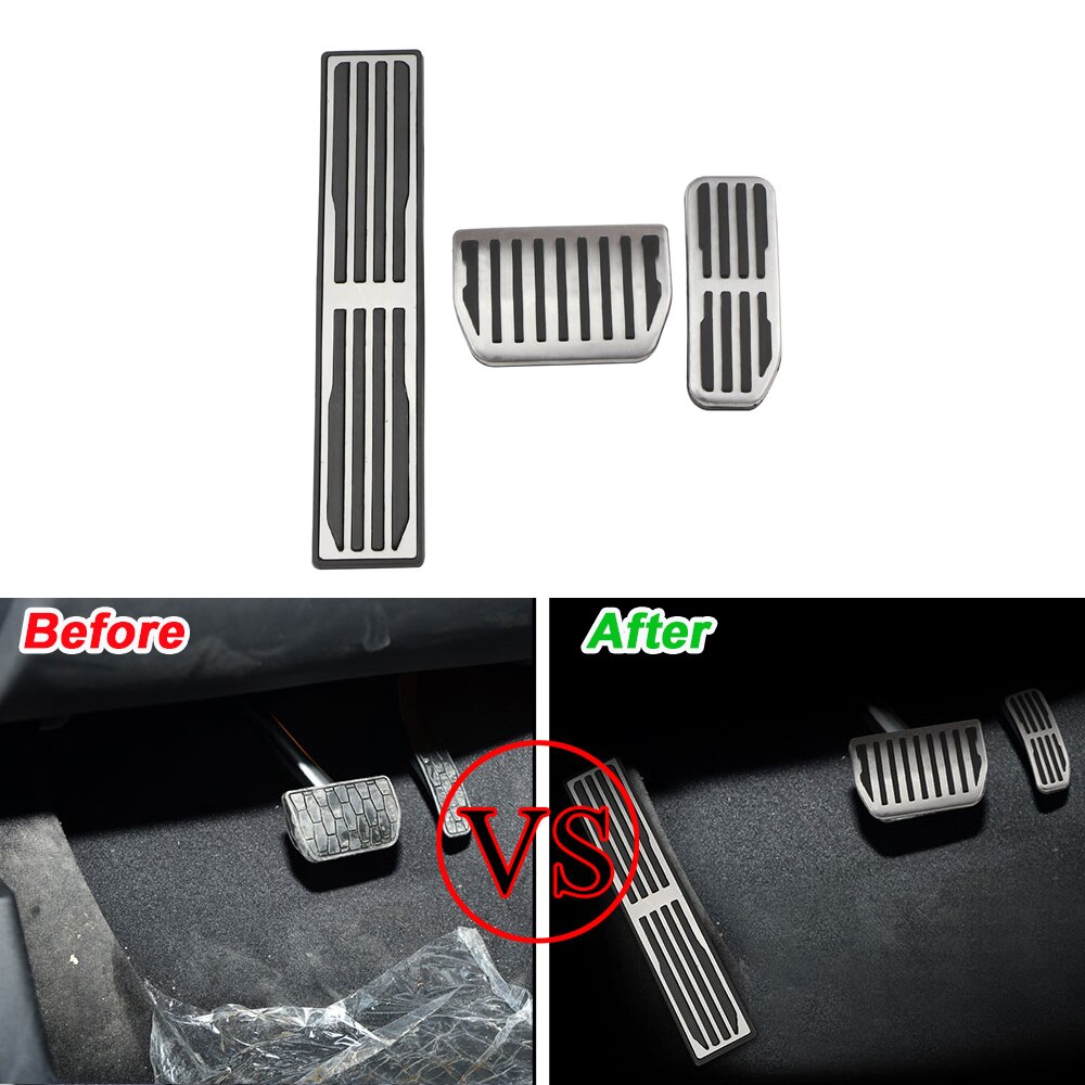 3 kpl/setti auton polkimet jaguarille  x760 xe  x260 xf x761 f- -tahtiin - automaattinen kaasujarrupolkimen kannen lepo pedaali -tarra