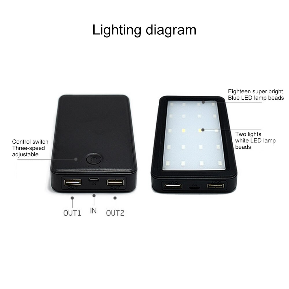 Aquarium led verlichting waterplanten aquarium verlichting wit en blauw verlichtingslamp voor aquarium