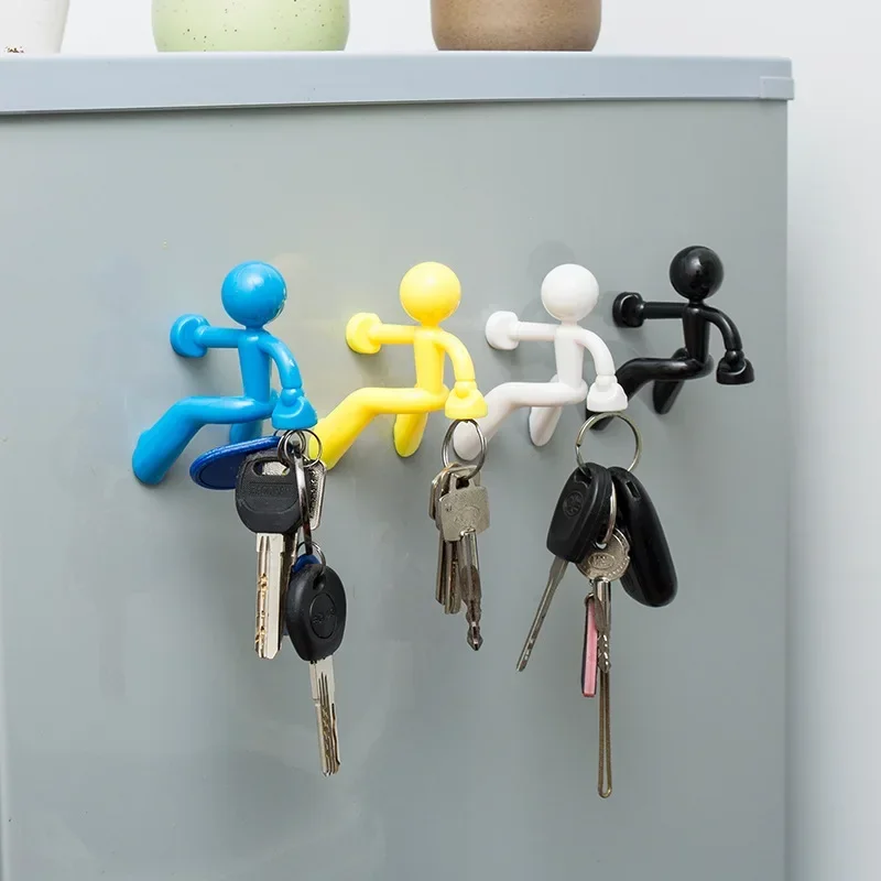 Ímã de geladeira dos desenhos animados gancho de cozinha ímã decoração de geladeira porta de casa pendurado chave adesivo de geladeira acessórios de cozinha
