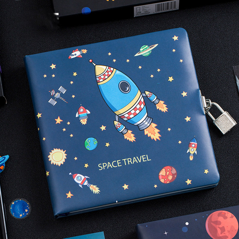 Cute DIY Agenda Diary Planner Organizer Notebook and Journals for Girls Boys School Note Book Kawaii Personal Notepad with Lock