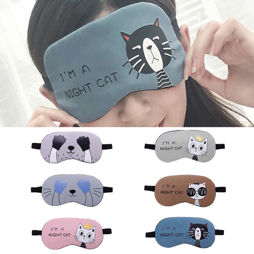 1PC dormir descanso ojo máscara antifaz acolchado opaco de relajarse ayuda vendas belleza del cuidado de los ojos Herramienta #280205