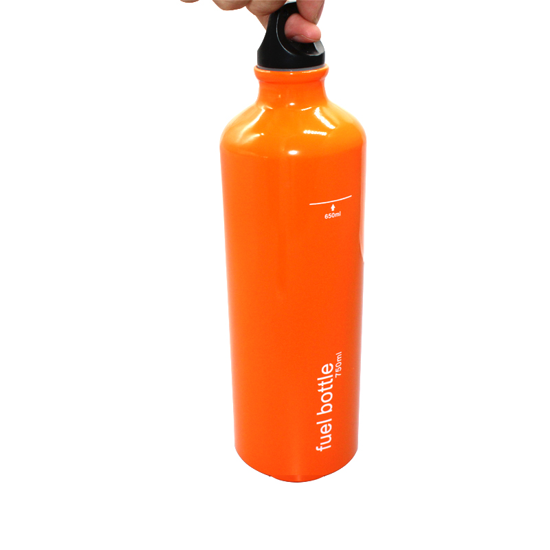 Aluminiumolja bränsleflaska bensin diesel utomhus camping spis picknick oljebrännande tankbehållare 750ml bränsleflaskor