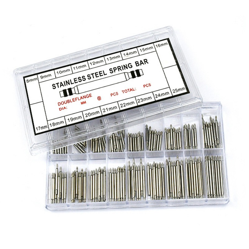 360PCS/Box 8-25mm Stainless Steel Watch Band Repair Tool Spring Bar Strap Link Pins For Watchmaker Watch Repair Tool Part
