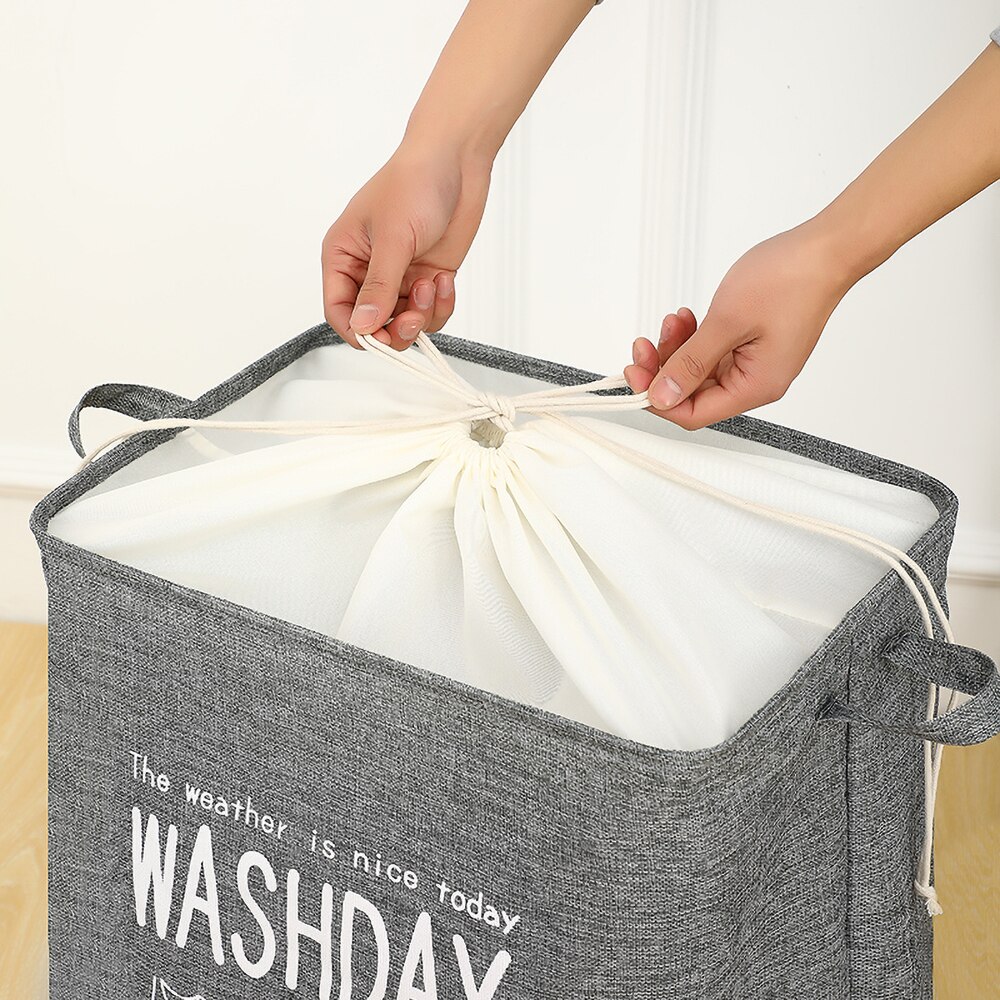 Cesta plegable para la ropa sucia, organizador para la ropa sucia, soporte para juguetes, bolsa de almacenamiento, barril de almacenamiento para artículos diversos de tamaño grande para el hogar