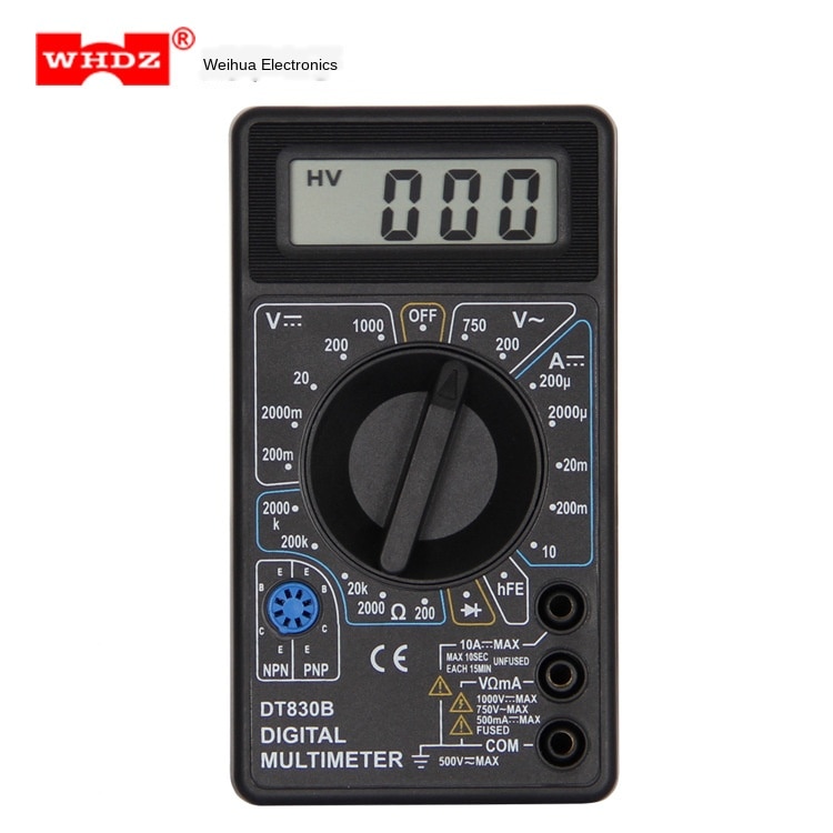 Wysokiej jakości DT838 miernik cyfrowy multimetr prądu LCD AC próbnik DC woltomierz diody odporność prądu diody elektryczne próbnik wielofunkcyjny narzędzie