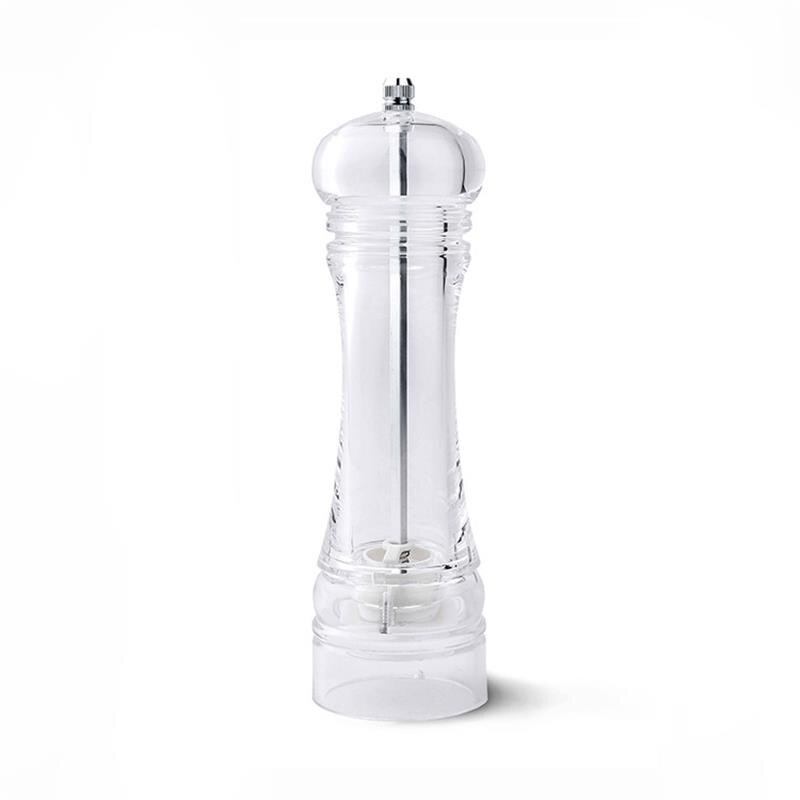 Pepper Grinder Acrylic Adjustable Coarse Salt Mill Grinding Transparent Manual Grind Bottle Tool Kitchen Accessories