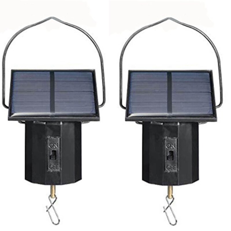 Solar Hanging Display Motor Rotating Small Motor Solar Energy Wind Spinner Motor Multi-Purposes Rotatable Hook 2Pcs: Default Title