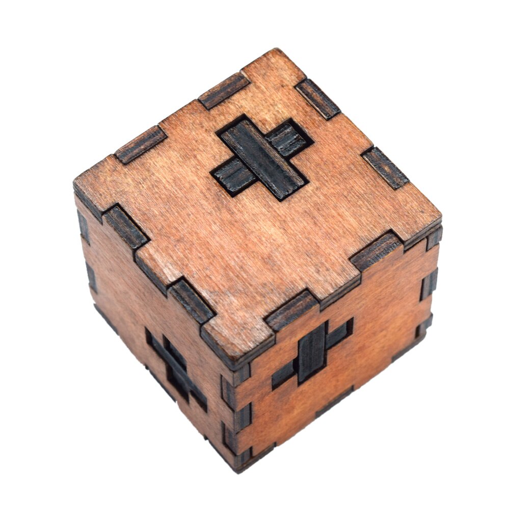 FAI DA TE 3D Giocattoli di Puzzle Di Legno Kong Ming Blocco Luban Giocattoli di Montaggio della Sfera del Cubo Sfida IQ Cervello Giocattoli di Legno Giochi per Bambini giocattoli di formazione: 04