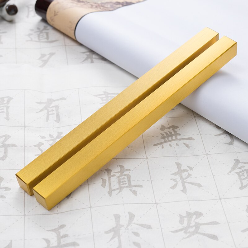 Portable Paperweights Small Solid Brass Paperweights Chinese Tradtional Calligraphy Painting Paperweight Paper Pressing