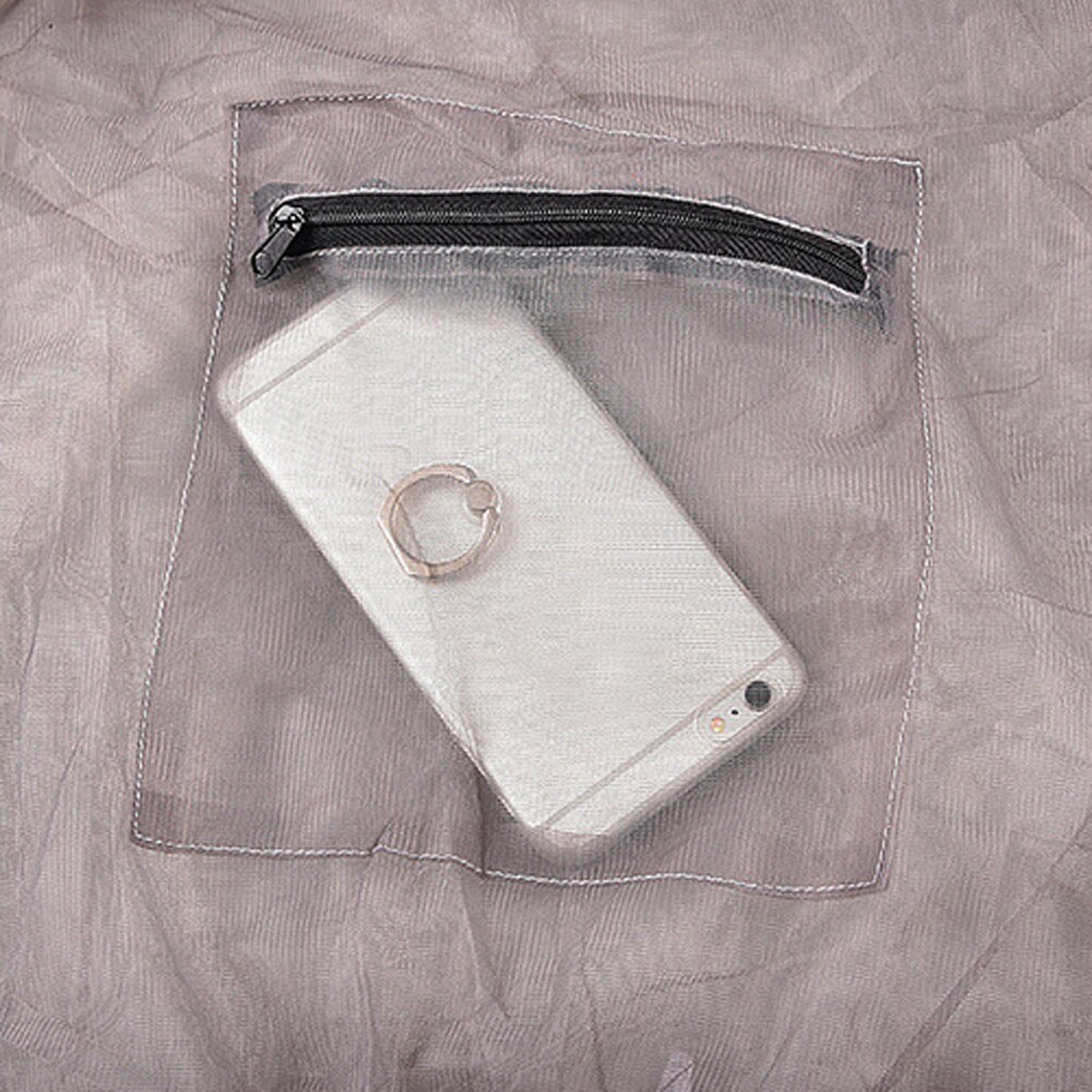 Men Outdoor Anti-mosquito Fishing Mesh Hooded Long Sleeve Jacket Coat Top Suit