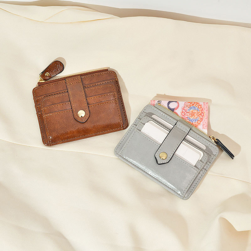 kleine Männer Kredit ausweis Inhaber Brieftasche männlich schlanke Leder Brieftasche mit Münz tasche Geldbörse für Männer Frauen
