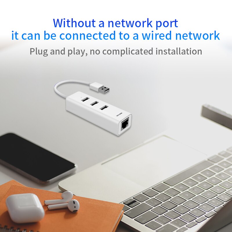 Tp-link tl -uf213 ekstern usb 2.0 kablet ethernet nettverkskort adapter usb 10/100m ethernet  rj45 lan til vinduer/mac/linux