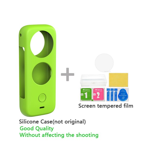 Insta360 ONE X2 lentilles gardes caméra corps coque en Silicone sac de rangement de protection lentille capuchon pour Insta 360 ONE X2 accessoires: Bundle 2