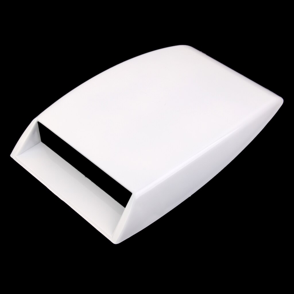 Universal Decorative Functional Hood Scoop Air Flow Vent Cover Hood White