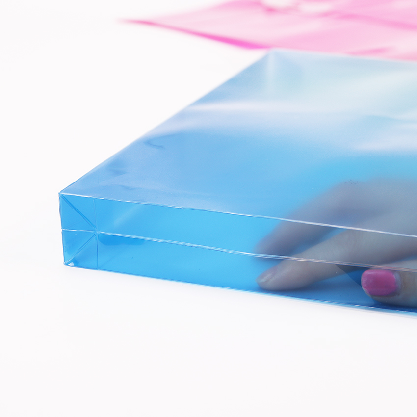 1PC Stereoscopic A4 File Management Bags Transparent Plastic Document Bag Filing Folder Stationery Office School Supplies