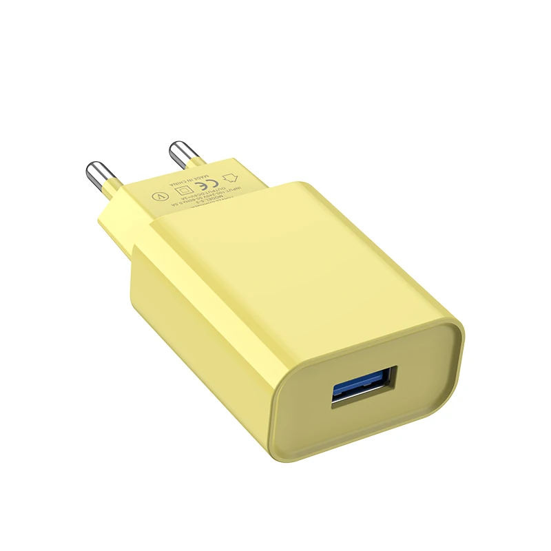 USB-oplader voor mobiele telefoon Snelle oplader met EU/US-stekkeradapter voor internationale reislader voor iPhone en Android: eu