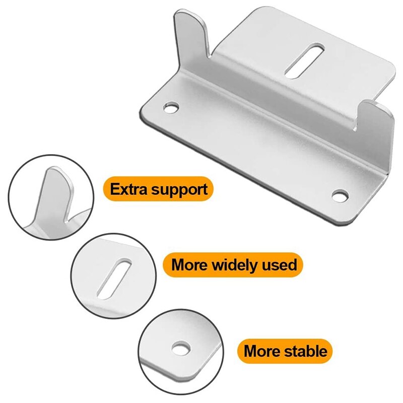 8 stk solcellepanelmontering z braketter med muttere og bolter til rv bobilbåtvegg og annen installasjon av bjelketak