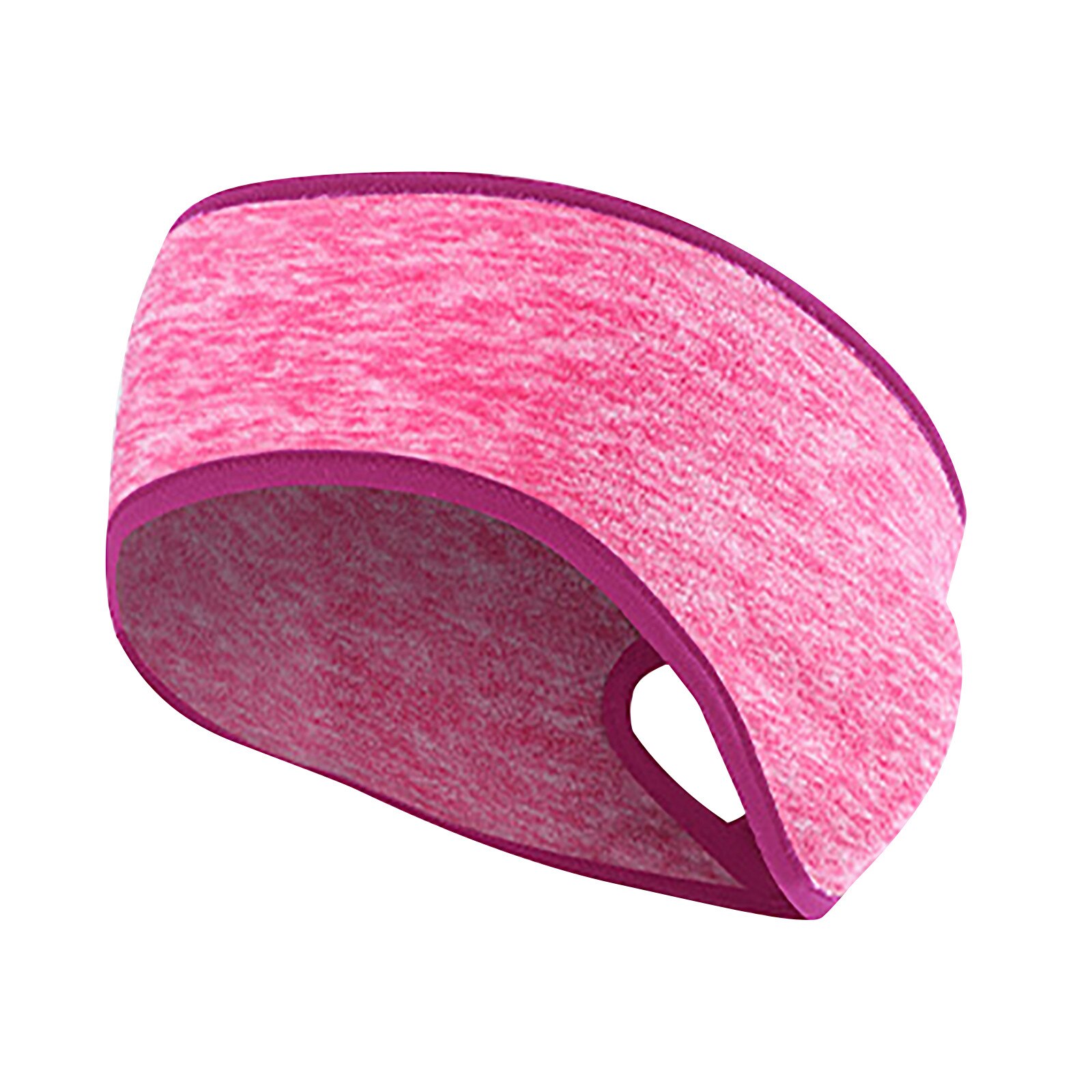 Ponytail Winter Headbands For Ear Warmer Muff Yoga Running Headband For Outdoor Diadema Pelo: Pink