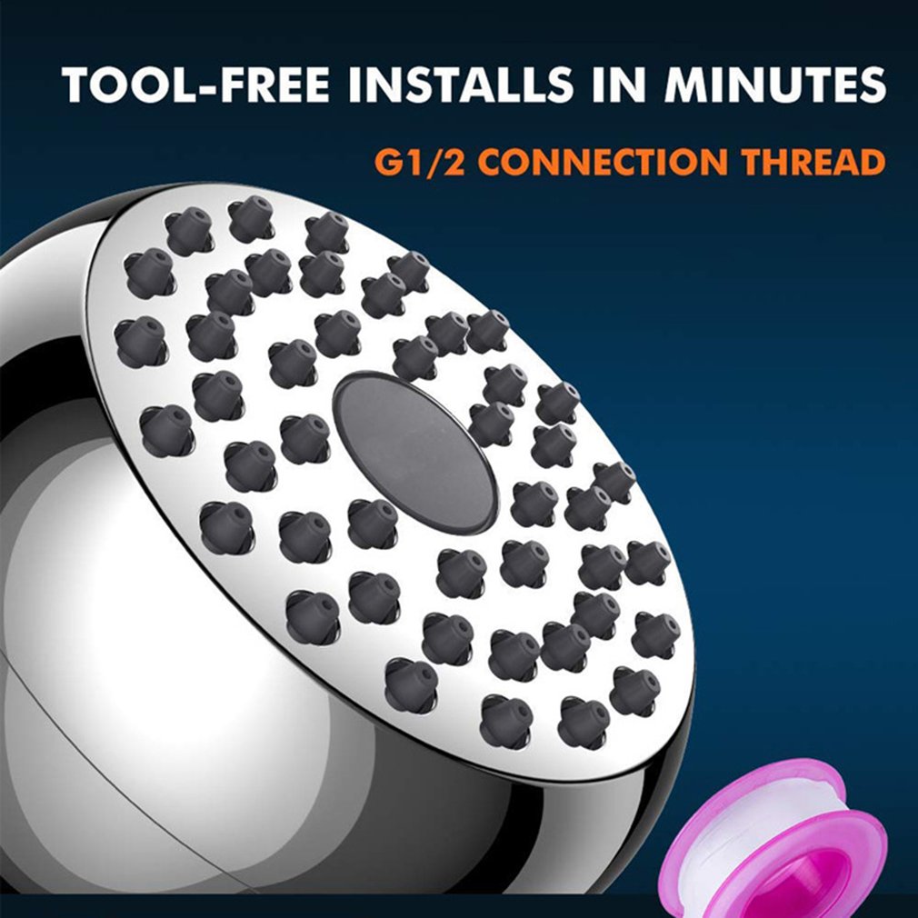 In-wall Rain Shower Plastic Small Top Spray Pressurized Water-saving Bath Shower Head 3 Inch Leak-proof Fixed Shower Head