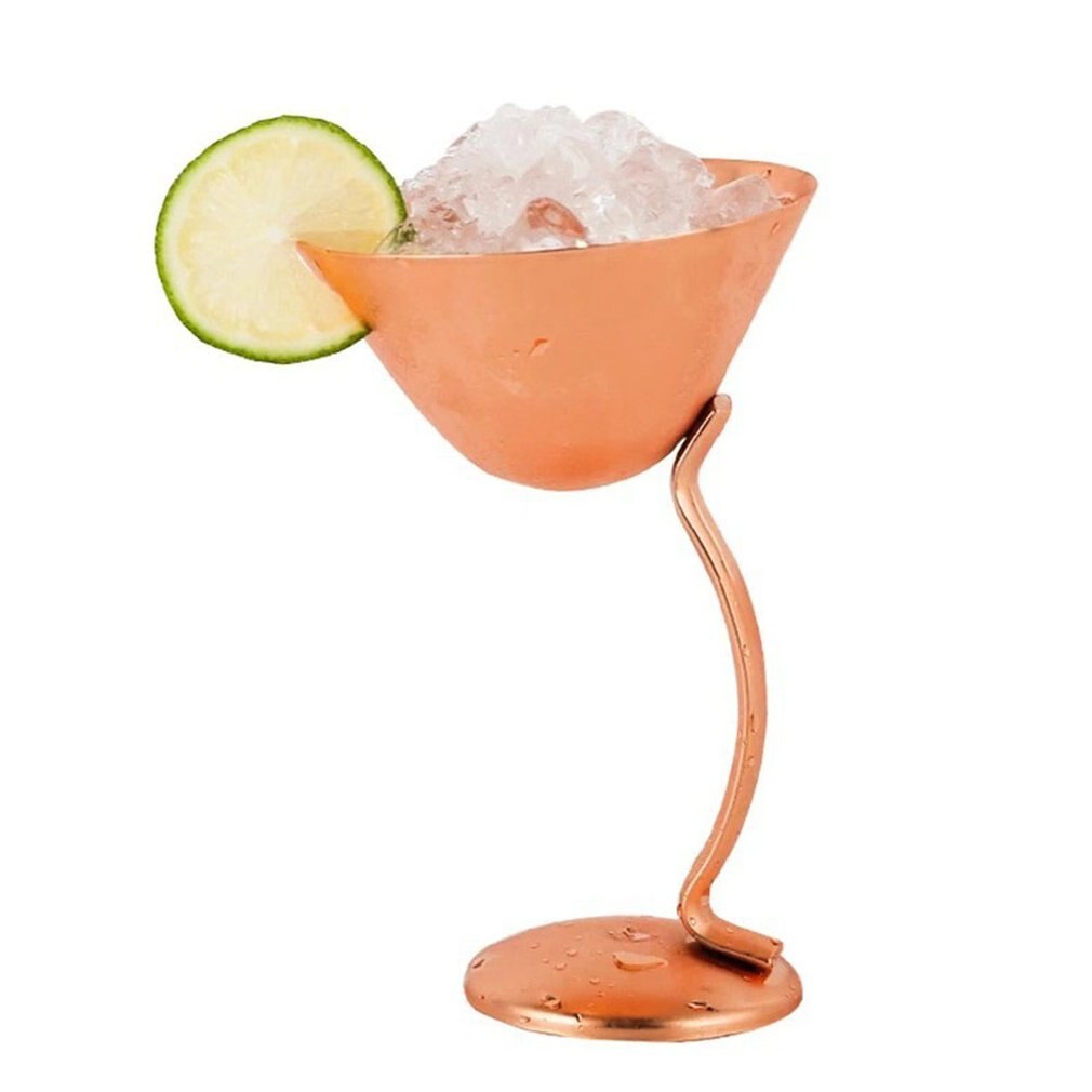 Rvs Cocktail Glas Martini Cup Koper Plated Roestvrij Staal 304 Rose Goud Wijnglas Bar Levert 150 Ml