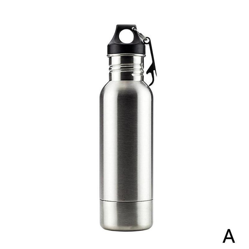 304 Roestvrij Staal Bierfles Houder Koude Isolatie Opener Metalen Fles Fles Glas Cover Protector Draagbare Met D4X3: 1