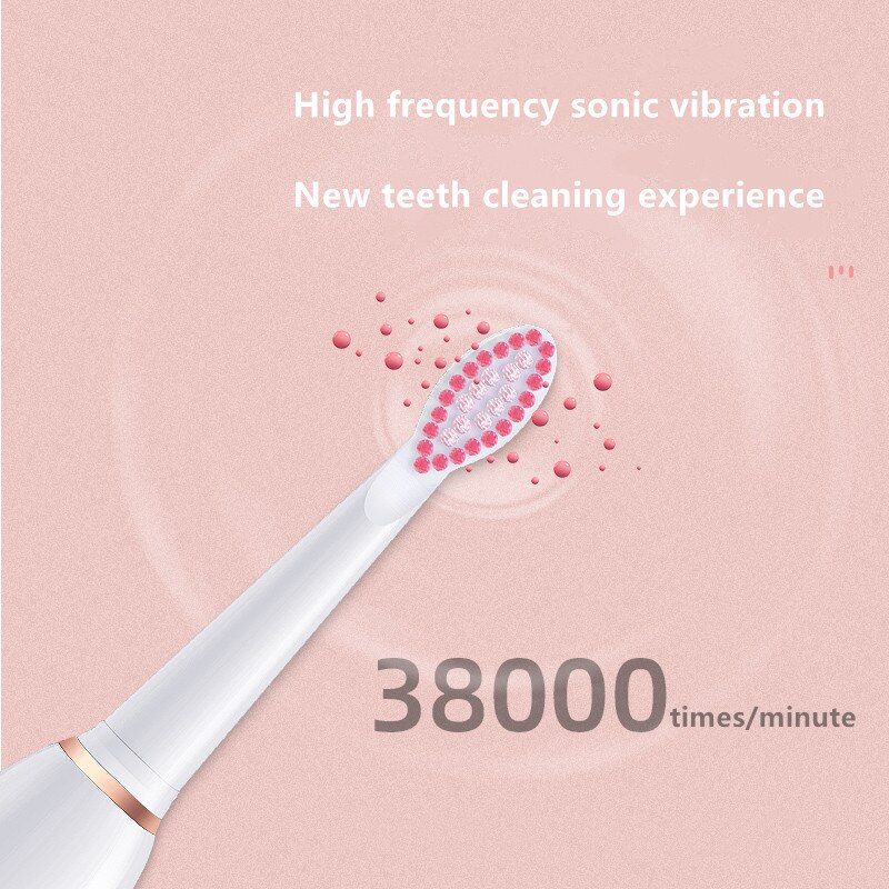 Elektrisk tandbørste xm -801 sonic vandtæt genopladelig timerbørste bærbar med etui tandbørste sensitiv ren