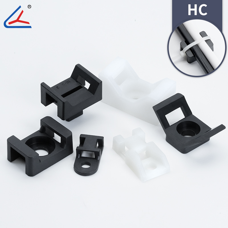 100 soportes para bridas de cables: clips para cables autoadhesivos para gestión de cables en el hogar, el automóvil y la oficina