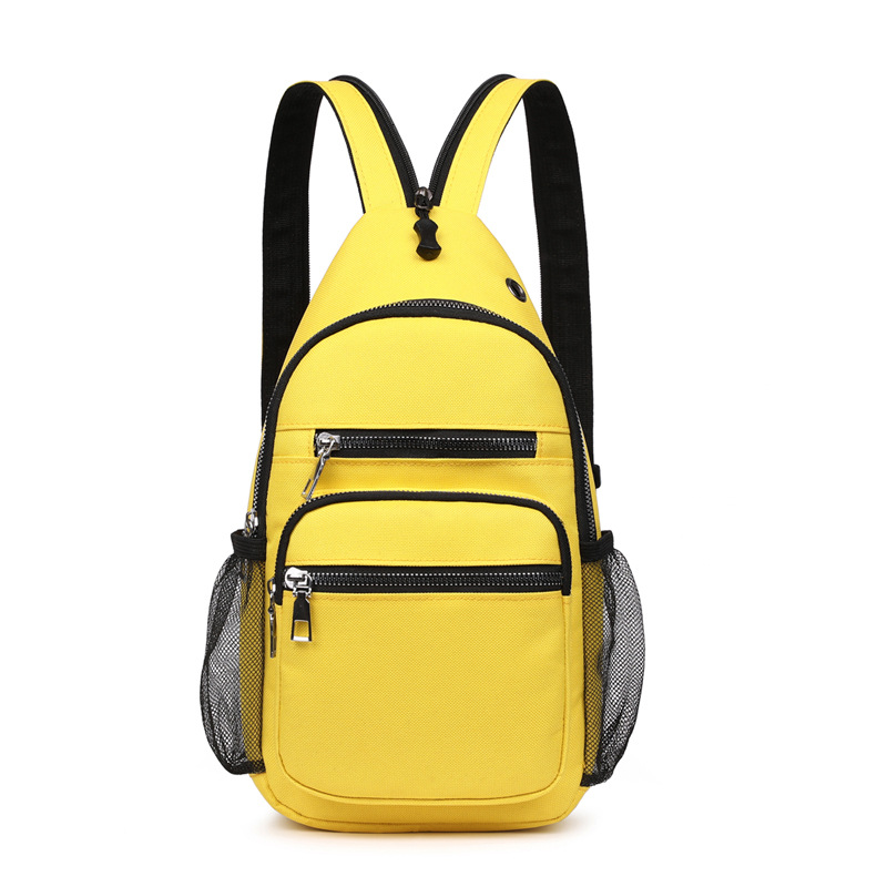 Fengdong Vrouwen Kleine Rugzak Borst Tas Sling Messenger Bags Dames Sporttas Mini Reis Bagpack Crossbody Bag Girl Back Pack: YELLOW