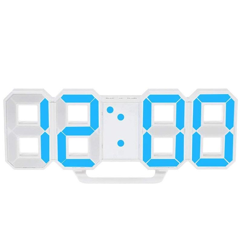 Multifunctional LED Clock Large LED Digital Wall Clock 12H / 24H Time Display with Alarm and Snooze Function Luminance Adjustabl: Default Title