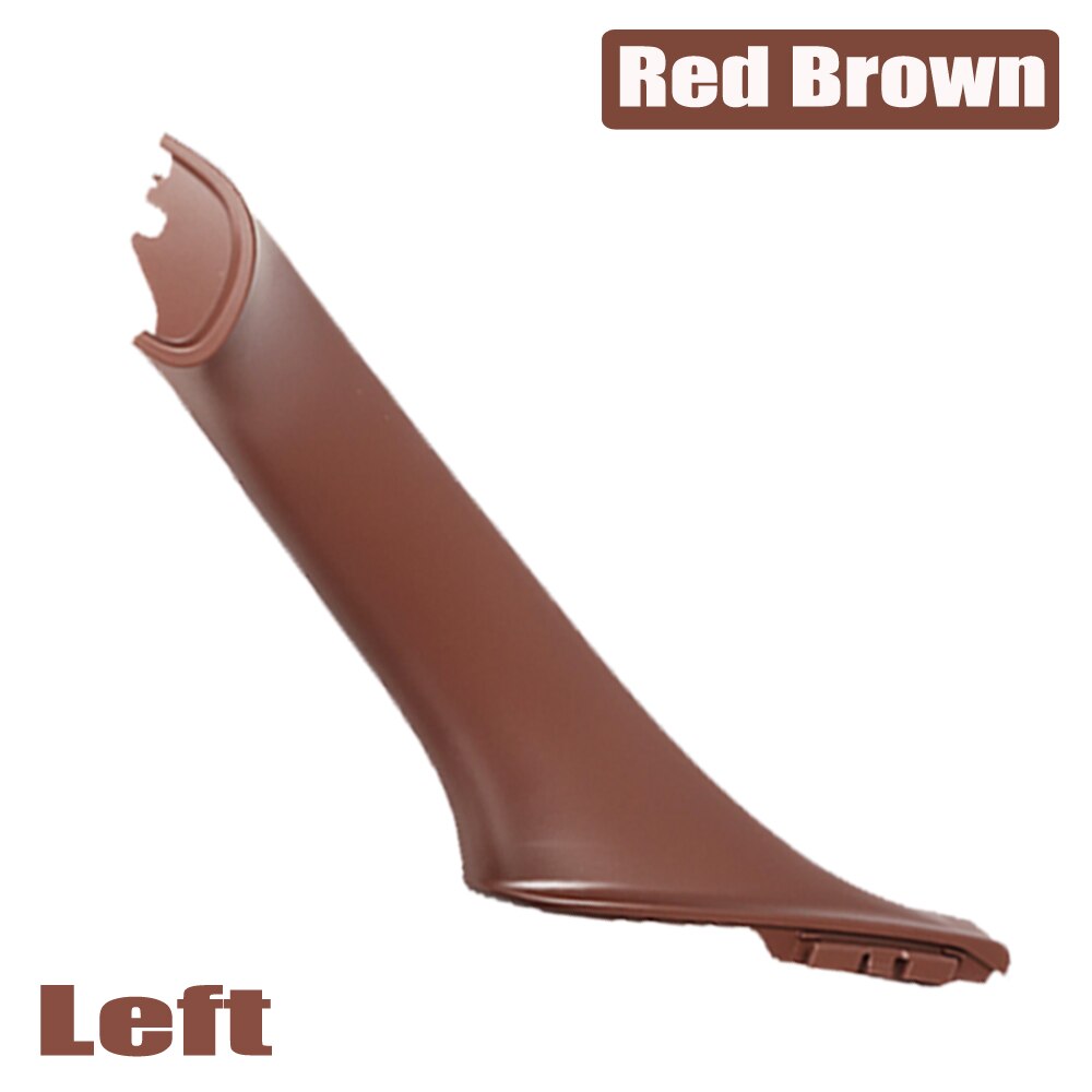 Voor Bmw 5 Serie F10 F11 Grijs Beige Zwart Auto Links Rechts Binnen Interieur Handvat Binnendeur Panel Pull Trim cover: Red-Brown-Left