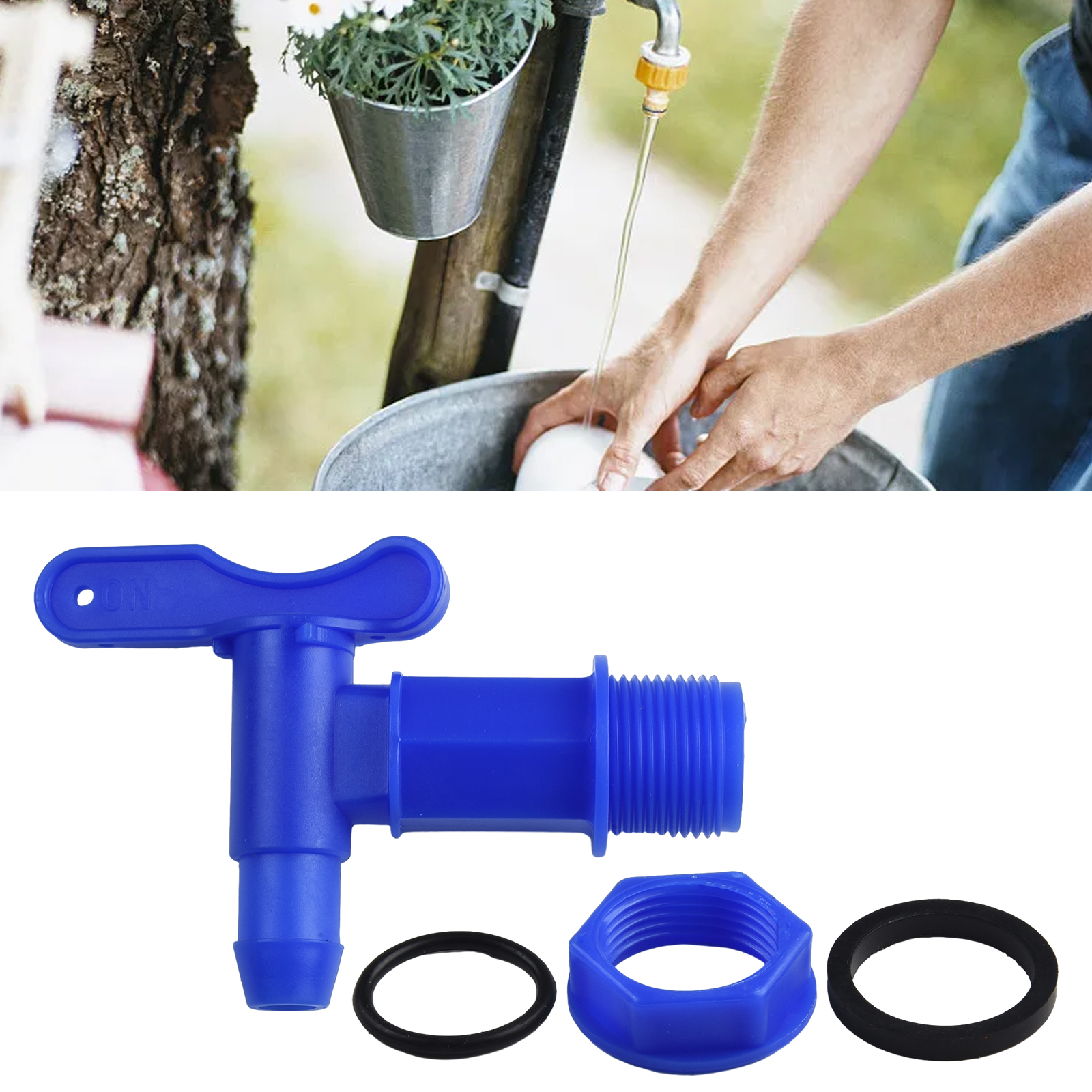 1pcs IBC Barrels Water Butt Tap Self Made Plastic Faucet For Beer Rain Brew Water Tank Faucet Water Garden Hose Connection