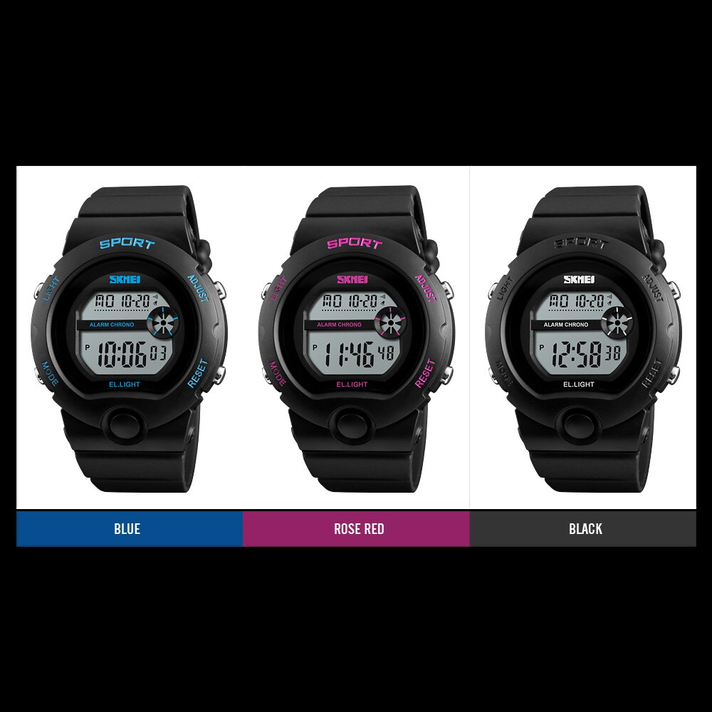 Skmei Mode Reloj De Mujer Dameshorloge Vrouw Waterdichte Chrono Horloges Vrouwelijke Alarm Led Digitale Horloges Relogio Feminino