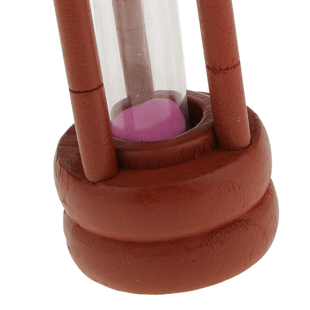 Maroon Wood 2 Mins Cooking Kitchen Sand Timer Hourglass Play Game Timer Pink