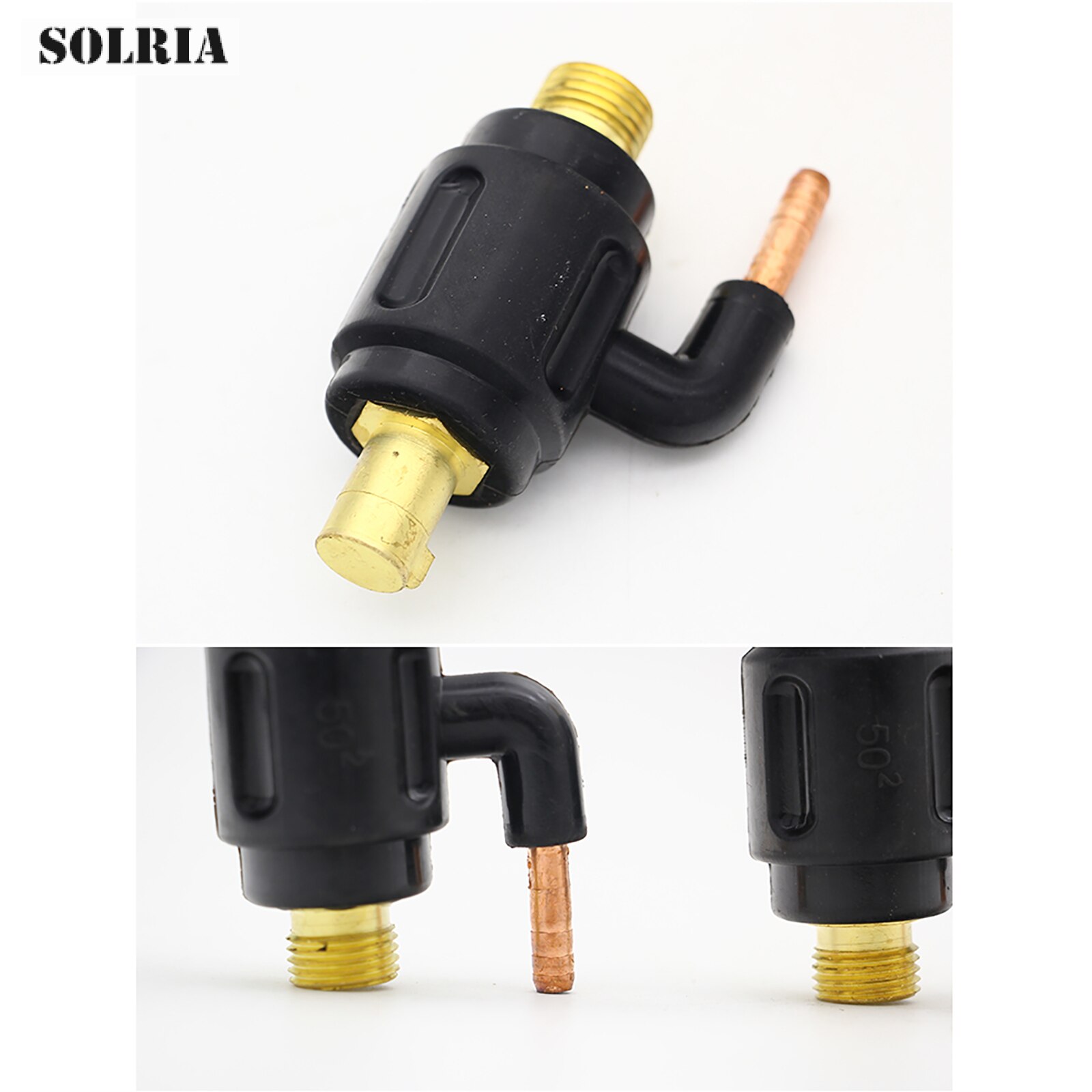 TIG Welding Power Cable Quick Convert Connector M12*1.0 Gas Adapter Transfer Integrate 10-25/35-50 Euro Connector for TIG Torch