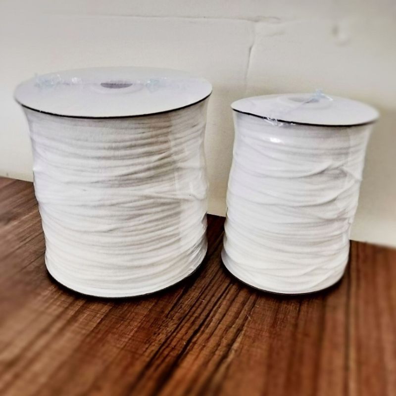 100/200 yards elastiskt gummiband 3mm runda elasticitetsrem rep gör själv ansiktsmask 19qb
