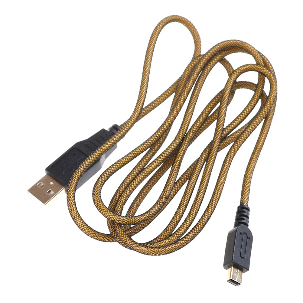 USB Charger Data Cable For Nintend 3DS XL/ 3DS / DSi / DSi XL / 2DS Sync Power Charger Cord Cable Gold Plated Charging