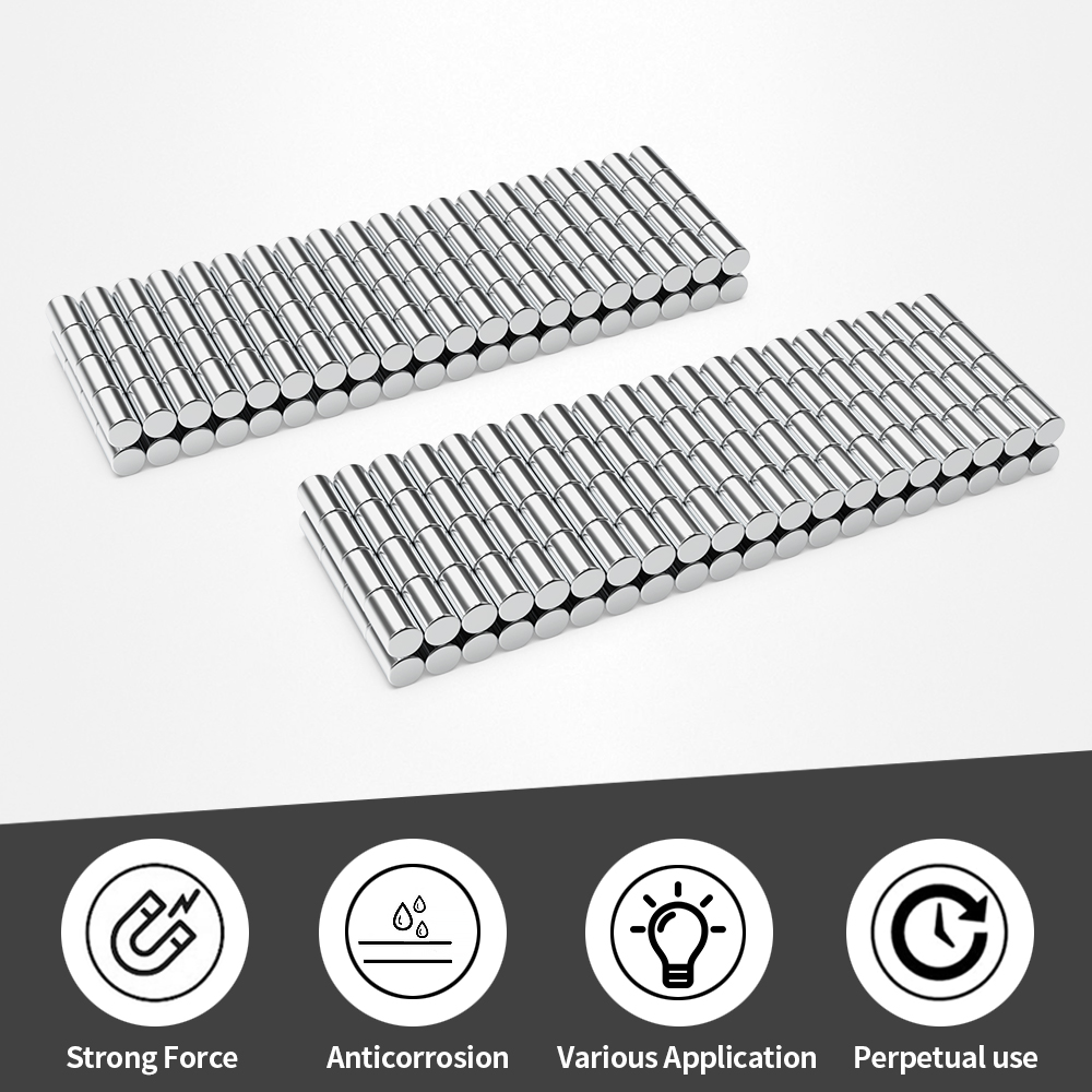 6x10mm Super Strong Round Magnet Powerful Refrigerator Magnets for Fridge, DIY, Building, Scientific, Craft, and Office Magnets