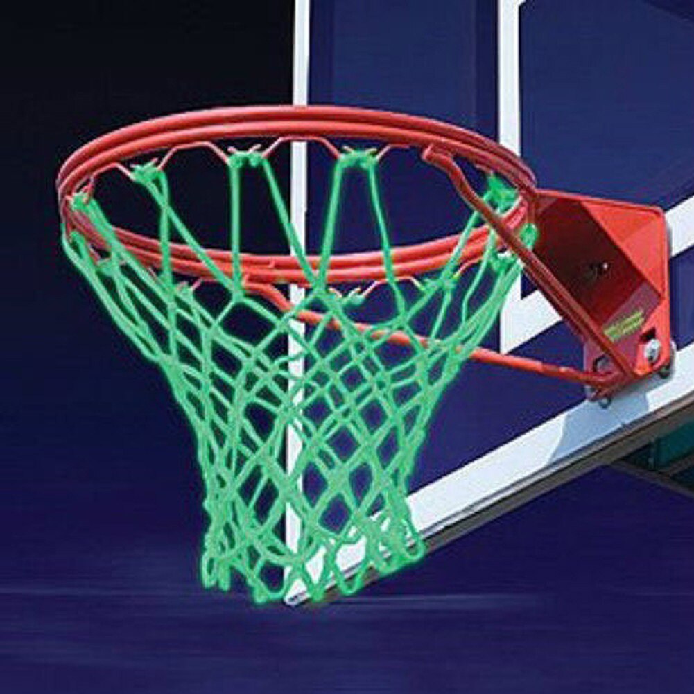 Filet de basket-ball Standard phosphorescent, accessoires de sport de plein air durables, lumineux vert Fluorescent