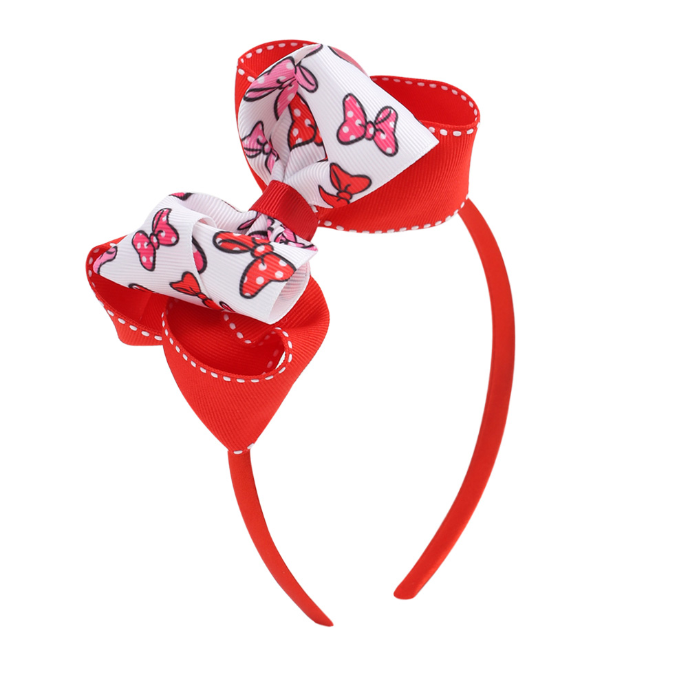 Kids Red Heart Print Hairband Children Party Hair Bands Girls Headband Decorations Ties for Valentines Day Hair Accessories: 12