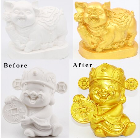 1L Fettige Handwerk farbe verrotten kupfer farbe gebürstet schwarz Durcheinander Bronze- Rose Gold farbe für Handwerk Möbel Statuen Färbung