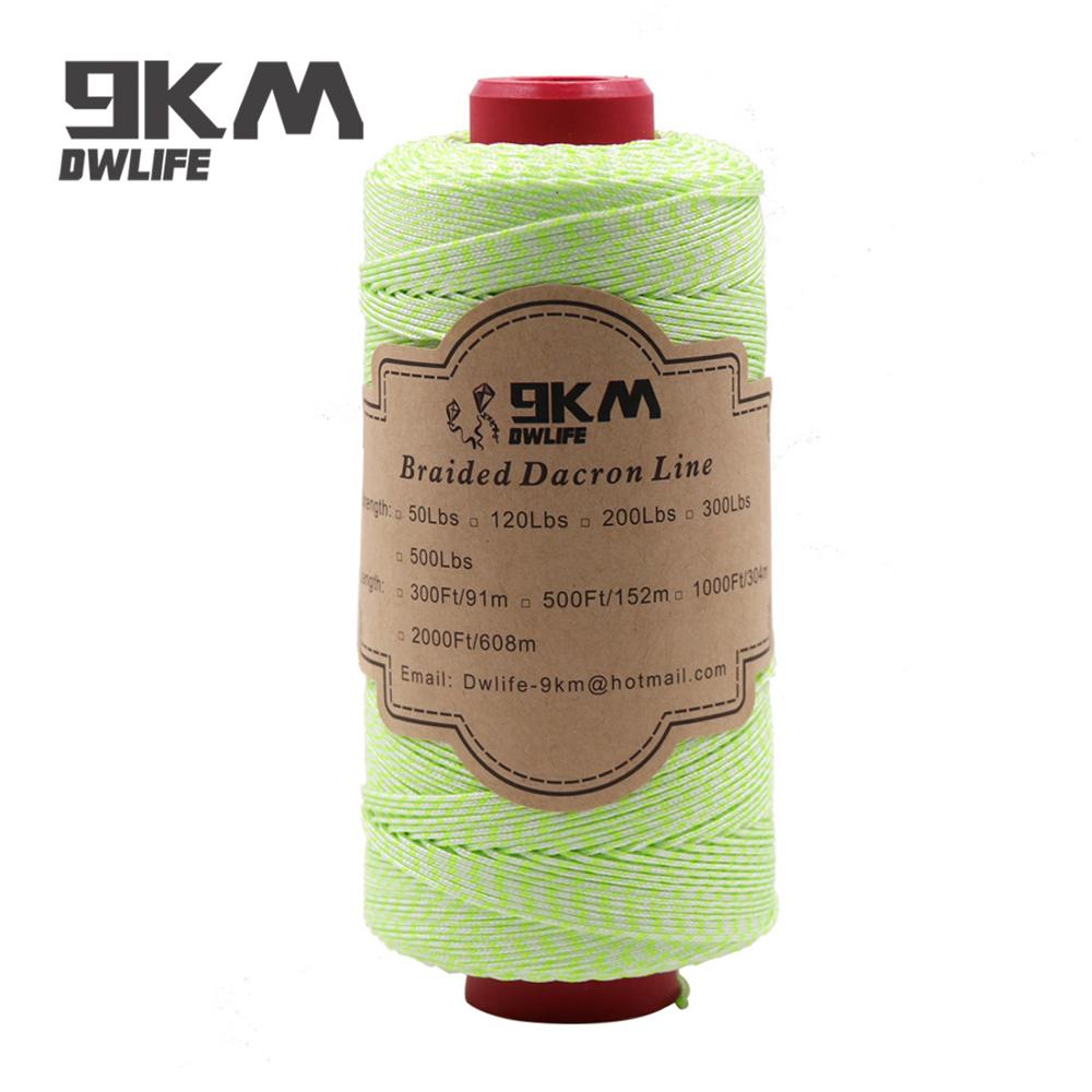 Gevlochten Dacron Kite Lijn 120lb 500ft Voor Outdoor Vliegeren Lijn Polyester Extra String Accessoires Groen