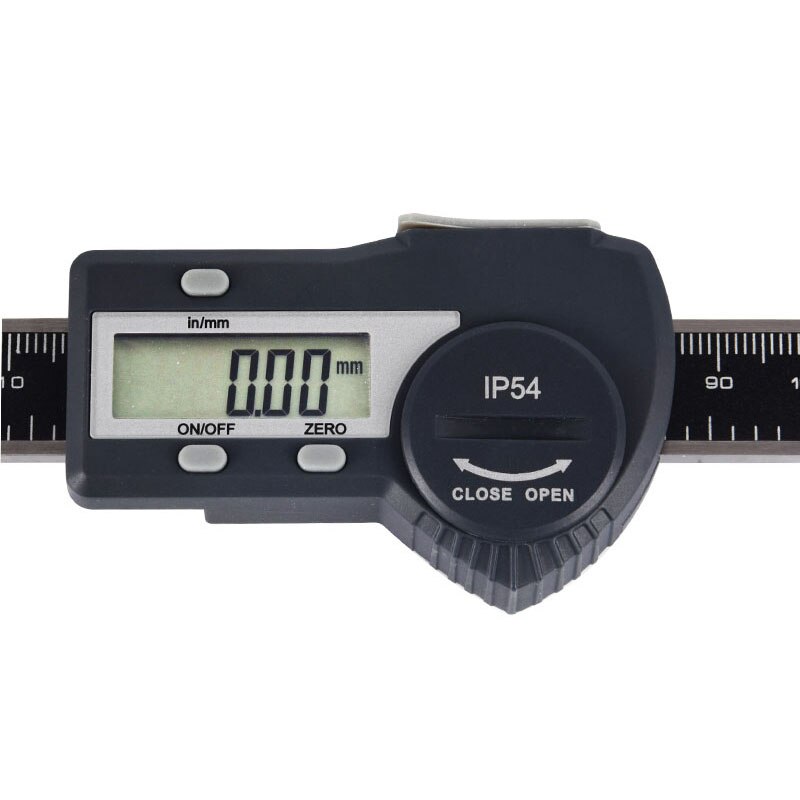 Escala Lineal digital Horizontal escala métrica de 0-100mm 0-200mm 0-300mm pantalla LCD pulgadas