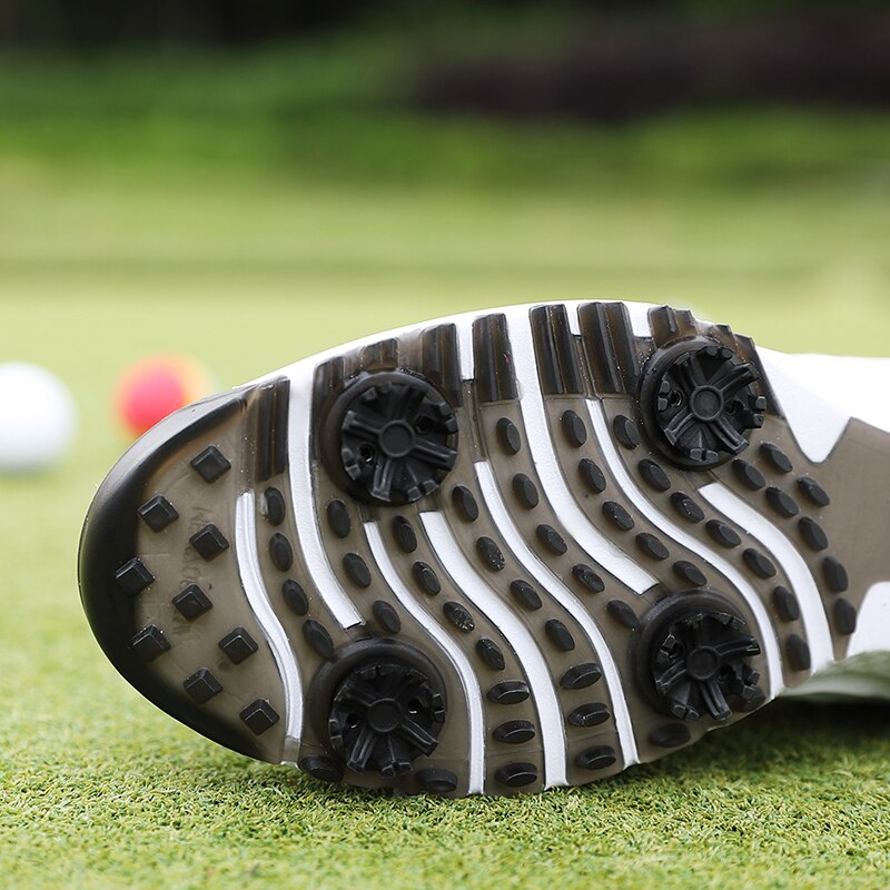 Golf Shoes Men Big Size 39-47 Sports Shoes Waterproof Knobs Buckle Breathable Anti-slip Golf Shoe Mens Training Black Sneakers