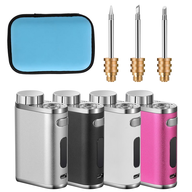 Portable rechargeable soldering iron, USB wireless battery soldering iron, 1W-75W high-power outdoor soldering iron