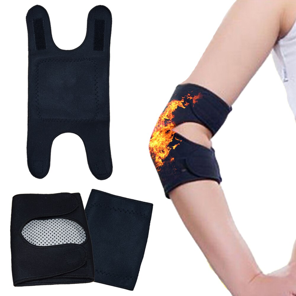 Elleboog Ondersteuning Elastische Pad zelfopwarming Arm Compressie Ondersteuning Elleboog Mouw Voor Tendinitis Tennis Elleboog Protector Pijn Verminderen