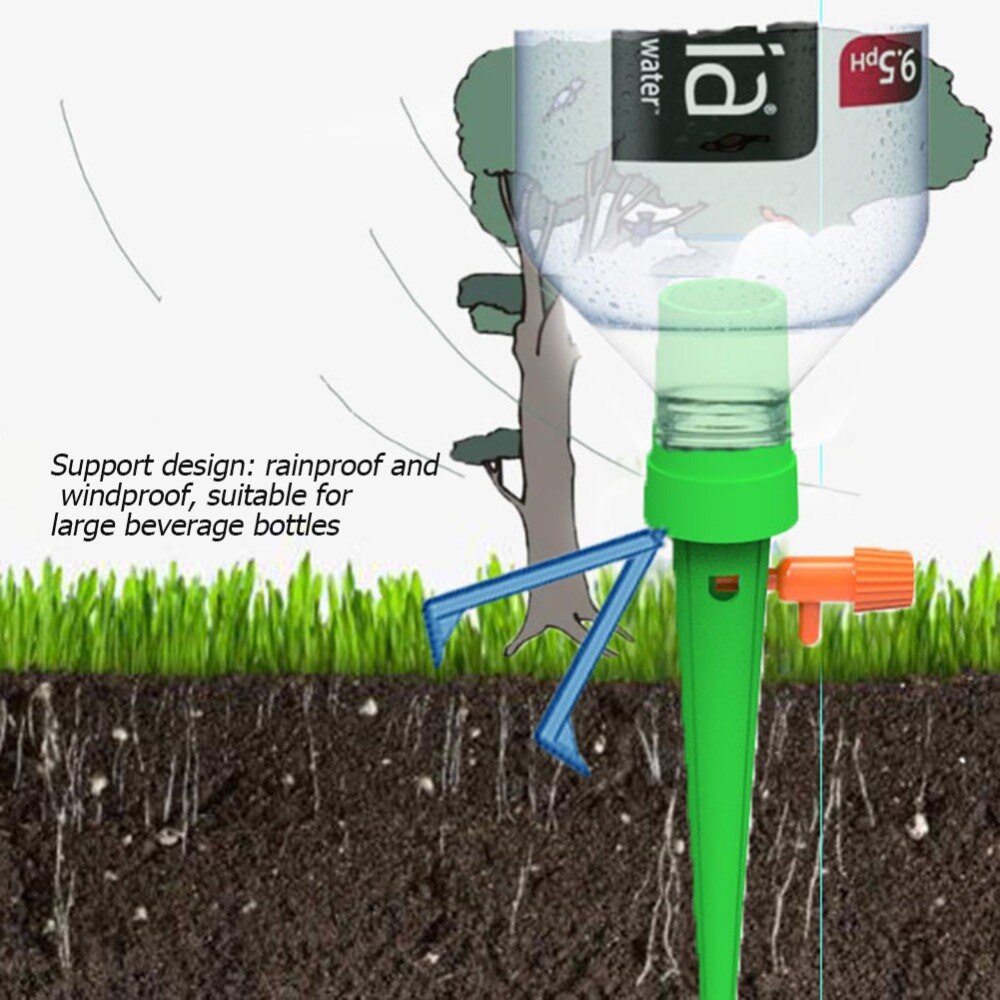 Automatic Watering Spike Indoor Household Drip Irrigation System Waterers Bottle Self-Contained Plant Watering Device