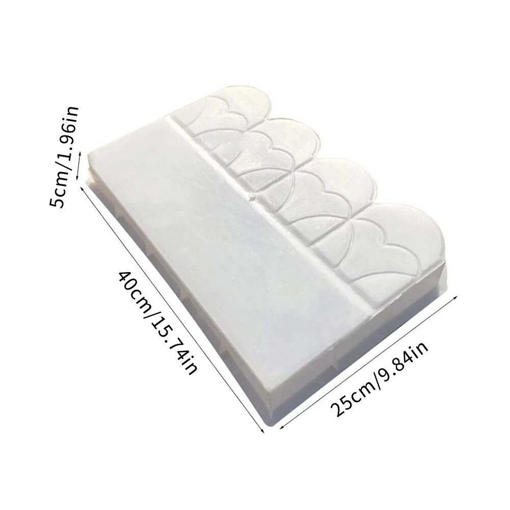Garten Einfassung bilden DIY Kunststoff Blumenbeet Beton bilden Für draussen Rasen Jardin Hof Garten Gebäude Dekoration