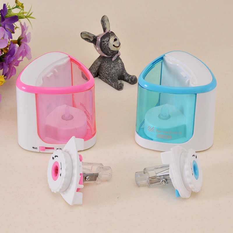 Electric Pencil Sharpener Automatic Mechanical Save Both Time and Labour Cute Kawaii Student School and Office Supplies