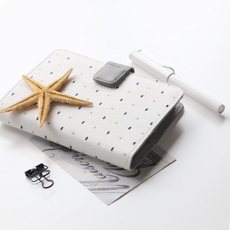Kinbor-Cuaderno de mano autorelleno, A6, A5, Manual de viaje , calendario de hojas sueltas, libro pequeño